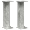Növényállvány 2 pcs beton szürke 25 x 25,5 x 80,5 cm mérnöki fa