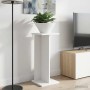 Növényállvány 2 pcs fehér 25 x 25,5 x 60,5 cm mérnöki fa