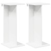 Növényállvány 2 pcs fehér 25 x 25,5 x 60,5 cm mérnöki fa