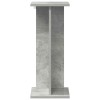 Növényállvány 2 pcs beton szürke 25 x 25,5 x 60,5 cm mérnöki fa