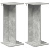 Növényállvány 2 pcs beton szürke 25 x 25,5 x 60,5 cm mérnöki fa