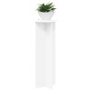 Növényállvány 2 pcs fehér ø40 x 100 cm szerelt fa