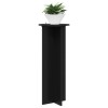 Növényállvány 2 pcs fekete ø40 x 100 cm szerelt fa