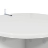 Növényállvány 2 pcs magasfényű fehér ø40 x 100 cm szerelt fa