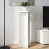 Növényállvány 2 pcs magasfényű fehér ø40 x 100 cm szerelt fa