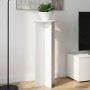 Növényállvány 2 pcs magasfényű fehér ø40 x 100 cm szerelt fa