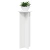 Növényállvány 2 pcs magasfényű fehér ø40 x 100 cm szerelt fa