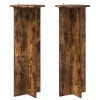 Növényállvány 2 pcs füstös tölgy ø40 x 100 cm szerelt fa