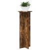 Növényállvány 2 pcs füstös tölgy ø40 x 100 cm szerelt fa