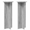 Növényállvány 2 pcs szürke sonoma ø40 x 100 cm szerelt fa