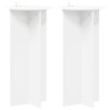 Növényállvány 2 pcs fehér ø40 x 80 cm szerelt fa
