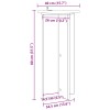 Növényállvány 2 pcs sonoma tölgy 40 x 40 x 80 cm szerelt fa