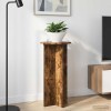 Növényállvány 2 pcs füstös tölgy 40 x 40 x 80 cm szerelt fa