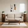 Növényállvány 2 pcs füstös tölgy 40 x 40 x 80 cm szerelt fa