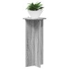 Növényállvány 2 pcs szürke sonoma 40 x 40 x 80 cm szerelt fa