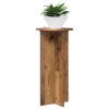Növényállvány 2 pcs antik fa 40 x 40 x 80 cm szerelt fa