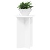 Növényállvány 2 pcs fehér ø40 x 60 cm szerelt fa