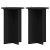 Növényállvány 2 pcs fekete ø40 x 60 cm szerelt fa