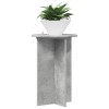 Növényállvány 2 pcs betonszürke ø40 x 60 cm szerelt fa