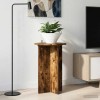 Növényállvány 2 pcs füstös tölgy ø40 x 60 cm szerelt fa