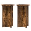 Növényállvány 2 pcs füstös tölgy ø40 x 60 cm szerelt fa