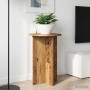 Növényállvány 2 pcs antik fa ø40 x 60 cm szerelt fa