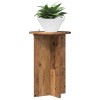 Növényállvány 2 pcs antik fa ø40 x 60 cm szerelt fa