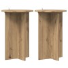 Növényállvány 2 pcs kézműves tölgy ø40 x 60 cm szerelt fa