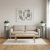 Növényállvány 2 pcs betonszürke 29,5 x 29,5 x 60 cm szerelt fa