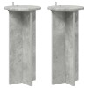 Növényállvány 2 pcs betonszürke 29,5 x 29,5 x 60 cm szerelt fa