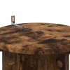 Növényállvány 2 pcs füstös tölgy 29,5 x 29,5 x 60 cm szerelt fa
