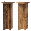 Növényállvány 2 pcs antik fa 29,5 x 29,5 x 60 cm szerelt fa