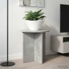 Növényállvány 2 pcs betonszürke 40 x 40 x 40 cm szerelt fa