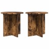 Növényállvány 2 pcs füstös tölgy 40 x 40 x 40 cm szerelt fa