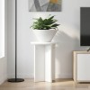 Növényállvány 2 pcs fehér ø29,5 x 40 cm szerelt fa