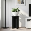 Növényállvány 2 pcs fekete ø29,5 x 40 cm szerelt fa