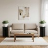 Növényállvány 2 pcs fekete ø29,5 x 40 cm szerelt fa