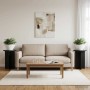 Növényállvány 2 pcs fekete ø29,5 x 40 cm szerelt fa