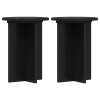 Növényállvány 2 pcs fekete ø29,5 x 40 cm szerelt fa