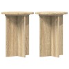 Növényállvány 2 pcs sonoma tölgy ø29,5 x 40 cm szerelt fa