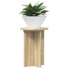 Növényállvány 2 pcs sonoma tölgy ø29,5 x 40 cm szerelt fa