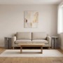 Növényállvány 2 pcs betonszürke ø29,5 x 40 cm szerelt fa