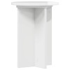 Növényállvány 2 pcs magasfényű fehér ø29,5 x 40 cm szerelt fa