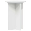Növényállvány 2 pcs magasfényű fehér ø29,5 x 40 cm szerelt fa