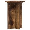 Növényállvány 2 pcs füstös tölgy ø29,5 x 40 cm szerelt fa