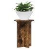 Növényállvány 2 pcs füstös tölgy ø29,5 x 40 cm szerelt fa