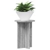 Növényállvány 2 pcs szürke sonoma ø29,5 x 40 cm szerelt fa