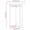 Növényállvány 2 pcs szürke sonoma ø29,5 x 40 cm szerelt fa