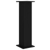 Növényállvány 2 pcs fekete 30,5 x 30 x 100,5 cm szerelt fa