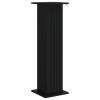 Növényállvány 2 pcs fekete 30,5 x 30 x 100,5 cm szerelt fa